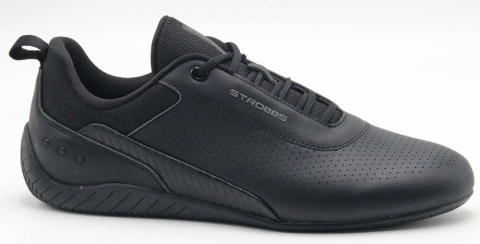 C3923-3 Чёр 41-1,42-2,43-2,44-2,45-1 Strobbs П/ботинки Актив.отдых Кроссовки Нат.кожа, Текстиль, Резина В/О Муж