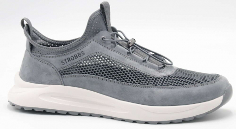 G3917-1 Сер 46-3,47-3,48-2 Strobbs П/ботинки Актив.отдых Кроссовки Нат.кожа, Без подклада, ЭВА Лето Муж