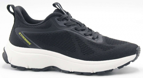 F7774-3 Чёр 36-1,37-2,38-2,39-2,40-1 Strobbs П/ботинки Актив.отдых Кроссовки Текстиль, Текстиль, ЭВА,Резина В/О Муж