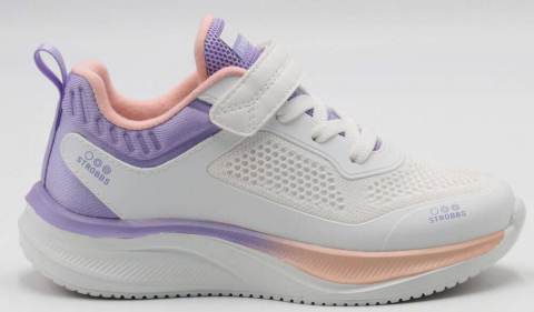 N1796-6 Бел 31-1,32-1,33-2,34-2,35-2 Strobbs П/ботинки Актив.отдых Кроссовки Иск.мат, Текстиль, ЭВА В/О жен