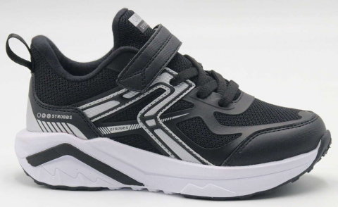 N1800-3 Чёр 31-1,32-1,33-2,34-2,35-2 Strobbs П/ботинки Актив.отдых Кроссовки Текстиль, Текстиль, ЭВА,ТПР В/О Муж