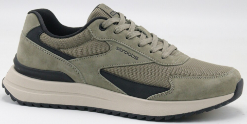 C3846-19 хаки 41-1,42-2,43-2,44-2,45-1 Strobbs П/ботинки Актив.отдых Кроссовки Нат.кожа, Текстиль, ЭВА,Резина,ТПУ вставка В/О Муж