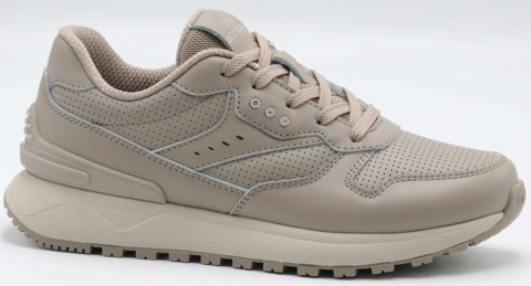 F7706-25 Беж 36-1,37-2,38-2,39-2,40-1 Strobbs П/ботинки Актив.отдых Кроссовки Нат.кожа, Текстиль, ЭВА,Резина,ТПУ вставка В/О жен