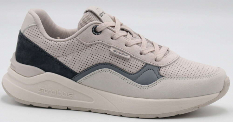 F7707-9 Беж 36-1,37-2,38-2,39-2,40-1 Strobbs П/ботинки Актив.отдых Кроссовки Нат.кожа, Текстиль, ЭВА,Резина,ТПУ вставка В/О жен