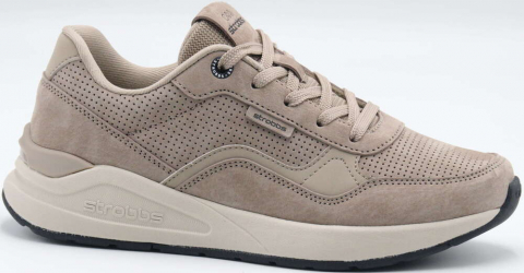 F7707-25 Беж 36-1,37-2,38-2,39-2,40-1 Strobbs П/ботинки Актив.отдых Кроссовки Нат.кожа, Текстиль, ЭВА,Резина,ТПУ вставка В/О жен