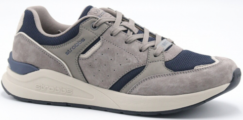 C3862-2 Серый/синий 41-1,42-2,43-2,44-2,45-1 Strobbs П/ботинки Актив.отдых Кроссовки Нат.кожа, Текстиль, ЭВА,Резина,ТПУ вставка В/О Муж