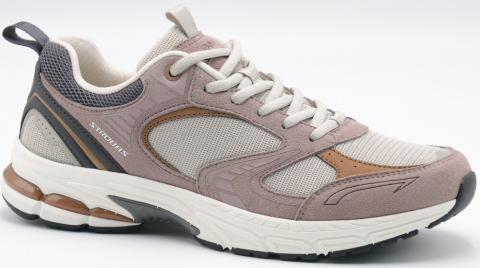 C3861-25 Беж 41-1,42-2,43-2,44-2,45-1 Strobbs П/ботинки Актив.отдых Кроссовки Нат.кожа, Текстиль, ЭВА,ТПР,ТПУ вставка В/О Муж