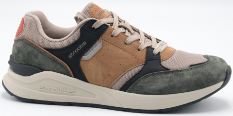 C3862-25 Бежевый/Хаки 41-1,42-2,43-2,44-2,45-1 Strobbs П/ботинки Актив.отдых Кроссовки Нат.кожа, Текстиль, ЭВА,Резина,ТПУ вставка В/О Муж