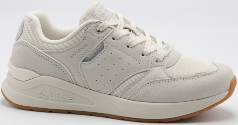 F7712-16 Беж 36-1,37-2,38-2,39-2,40-1 Strobbs П/ботинки Актив.отдых Кроссовки Нат.кожа, Текстиль, ЭВА,Резина,ТПУ вставка В/О Муж