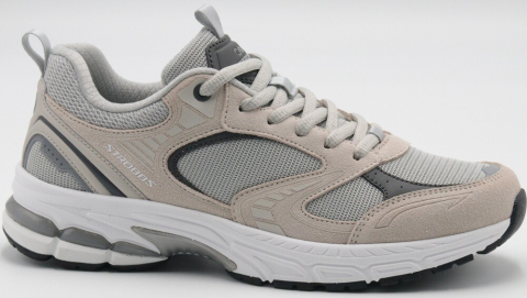 F7714-10 Сер 36-1,37-2,38-2,39-2,40-1 Strobbs П/ботинки Актив.отдых Кроссовки Нат.кожа, Текстиль, ЭВА,ТПР,ТПУ вставка В/О Муж