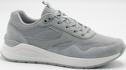 F7718-4 Сер 36-1,37-2,38-2,39-2,40-1 Strobbs П/ботинки Актив.отдых Кроссовки Нат.кожа, Текстиль, ЭВА,Резина,ТПУ вставка В/О Муж