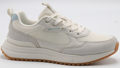 F7720-16 Беж 36-1,37-2,38-2,39-2,40-1 Strobbs П/ботинки Актив.отдых Кроссовки Нат.кожа, Текстиль, ЭВА,Резина,ТПУ вставка В/О жен