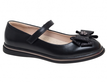 R967204571BK Чёр 33-1,34-1,35-2,36-2,37-1,37,5-1 Сказка Туфли Школа Mary Jane Иск.мат, Текстиль Лето жен