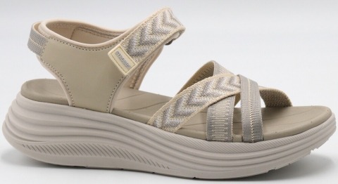 F7761-25 Беж 36-1,37-2,38-2,39-2,40-1 Strobbs Туфли Повсед Сандалии Текстиль, Текстиль, ЭВА Лето жен