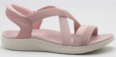 F7763-11 Роз 36-1,37-2,38-2,39-2,40-1 Strobbs Туфли Повсед Сандалии Текстиль, Текстиль, ЭВА Лето жен