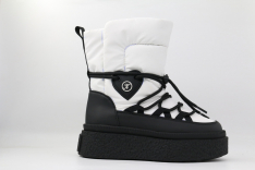 1886д-1 черный-белый 32-1,33-1,34-1,35-1,36-1 Kapika П/сапоги Повсед Дутики Иск.мат, Нат.шерсть, ТЭП (термоэластопласт) Зима жен