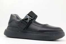 231195т-1 Чёр 31-1,32-1,33-1,34-1,35-1 Kapika Туфли Школа Mary Jane Нат.кожа, Кожподклад, ТЭП (термоэластопласт) Лето жен