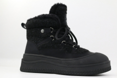 64326шк-1 Чёр 36-1,37-1,38-1,39-1,40-1 Kapika Ботинки Повсед Оксфорд Иск.мат, Нат.шерсть, Резина Зима жен