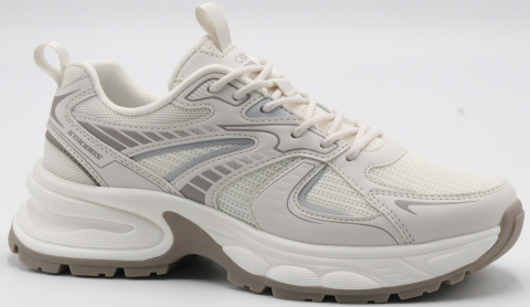 F7719-16 Беж 36-1,37-2,38-2,39-2,40-1 Strobbs П/ботинки Актив.отдых Кроссовки Иск.мат, Текстиль, ПУ,ТПУ вставка В/О жен