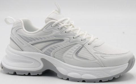 F7719-6 Бел 36-1,37-2,38-2,39-2,40-1 Strobbs П/ботинки Актив.отдых Кроссовки Иск.мат, Текстиль, ПУ,ТПУ вставка В/О жен