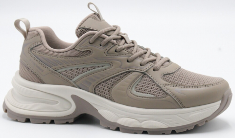 F7719-25 Беж 36-1,37-2,38-2,39-2,40-1 Strobbs П/ботинки Актив.отдых Кроссовки Иск.мат, Текстиль, ПУ,ТПУ вставка В/О жен