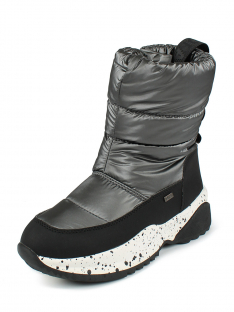 AL 15659 Сереб 32-1,33-1,34-1,35-1,36-1,37-1 Antilopa П/сапоги Повсед Дутики Иск.мат, Мемб/нат.шерсть, полим.мат Зима жен