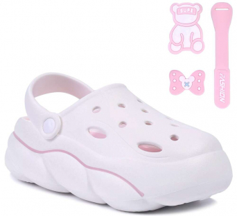 F7648-6 Бел 36-2,38-3,40-3 Strobbs Туфли Пляж Кроксы ЭВА, Без подклада, ЭВА Лето жен