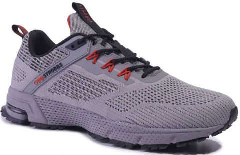 C3517-10 Сер 41-1,42-2,43-2,44-2,45-1 Strobbs П/ботинки Актив.отдых Кроссовки Иск.мат, Текстиль, ЭВА,Резина,ТПУ вставка В/О Муж