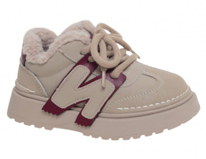 R632895553B Беж 27-1,28-2,29-1,30-1,31-2,32-1 Сказка Ботинки Повсед Оксфорд Иск.мат, Иск.мех В/О жен