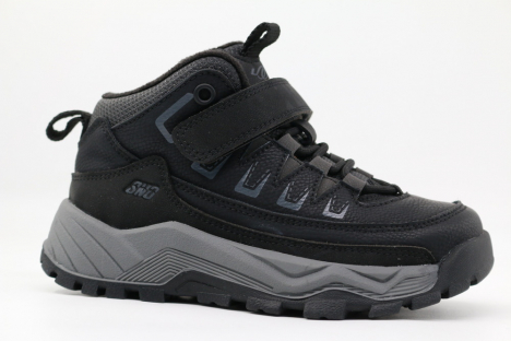 53696ук-1 Чёр 31-1,32-1,33-1,34-1,35-1 Kapika Ботинки Актив.отдых Кроссовки Иск.мат, Байка/Флис, Резина В/О Муж