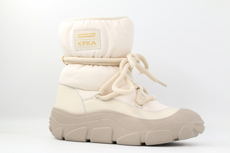 1894д-3 Беж 36-1,37-1,38-1,39-1,40-1 Kapika П/сапоги Повсед Дутики Иск.мат, Нат.шерсть, Резина Зима жен