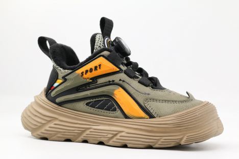 52600ук-2 хаки 28-1,29-1,30-1,31-1,32-1 Kapika Ботинки Актив.отдых Кроссовки Иск.мат, Байка/Флис, Резина В/О Муж