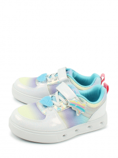 AL 13207 Сереб 26-1,27-1,28-1,29-1,30-1,31-1 Antilopa П/ботинки Актив.отдых Кроссовки Иск.мат, Текстиль В/О жен