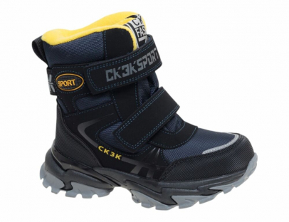 R190198568DB Т.син 27-1,28-1,29-2,30-1,31-1,32-2 Сказка Ботинки Повсед Оксфорд Иск.мат, Нат.шерсть Зима Муж