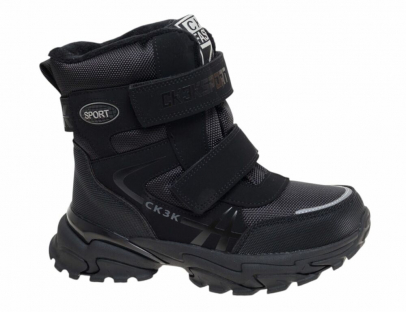 R190199024BK Чёр 32-1,33-1,34-1,35-1,36-1,37-1 Сказка Ботинки Повсед Оксфорд Иск.мат, Нат.шерсть Зима жен