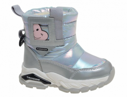 R190698015S Серебро 22-1,23-1,24-2,25-2,26-2 Сказка П/сапоги Повсед Дутики Иск.мат, Нат.шерсть Зима жен