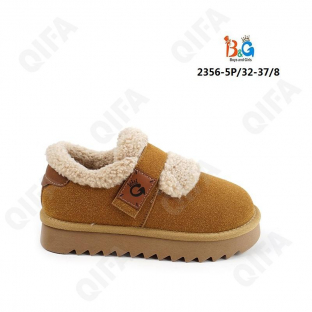 RC51_2356-5P Темно-желтый 32-1,33-1,34-2,35-2,36-1,37-1 Boys and Girls П/ботинки Повсед Угги Иск.мат, Нат.шерсть, ТПР (TPR-Термопластичная резина) Зим