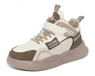 F22265 Беж 38-1,39-2,40-2,41-1 Капитошка Ботинки Актив.отдых Кроссовки Иск.мат, Байка/Флис, ЭВА В/О Муж