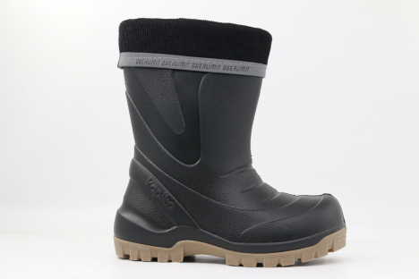 1936т черный-бежевый 27-1,29-1,31-1,33-1,35-1,37-1,39-1 Kapika Сапоги Повсед Веллингтон ЭВА, Чул.Флис, ЭВА/ТЭП В/О Муж