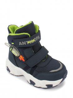 AL 12351 Син 26-1,27-1,28-1,29-1,30-1,31-1 Antilopa Ботинки Повсед Оксфорд Иск.мат, Нат.шерсть Зима Муж