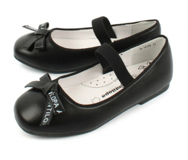 AL 14338 Чёр 27-1,28-1,29-1,30-1,31-1,32-1 Antilopa Туфли Школа Mary Jane Иск.мат, Кожподклад Лето жен