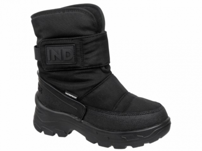61-1150B Чёр 33-2,34-2,35-2,36-2,37-2 Indigo kids П/сапоги Повсед Дутики Иск.мат, Мемб/нат.шерсть, ТЭП Зима Муж