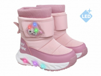 62-1100C Роз 25-2,26-2,27-2,28-2,29-2,30-2 Indigo kids П/сапоги Повсед Дутики Иск.мат, Нат.шерсть, ЭВА / ТЭП Зима жен