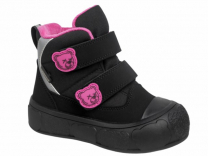 70-1025F Чёрный / фуксия 26-2,27-2,28-2,29-2,30-2 Indigo kids Ботинки Повсед Оксфорд Иск.мат, Мемб/нат.шерсть, ТЭП В/О жен