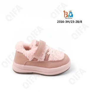 RC51_2316-3H Роз 23-1,24-1,25-2,26-2,27-1,28-1 Boys and Girls П/ботинки Повсед Оксфорд Иск.мат, Иск.мех, ТПР (TPR-Термопластичная резина) Зима жен