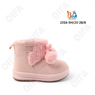 RC51_2316-5H Роз 23-1,24-1,25-2,26-2,27-1,28-1 Boys and Girls П/сапоги Повсед Веллингтон Иск.мат, Иск.мех, ТПР (TPR-Термопластичная резина) Зима жен