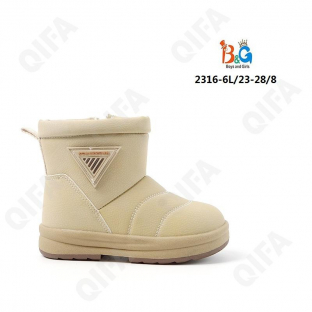 RC51_2316-6L Беж 23-1,24-1,25-2,26-2,27-1,28-1 Boys and Girls П/сапоги Повсед Веллингтон Иск.мат, Иск.мех, ТПР (TPR-Термопластичная резина) Зима Муж