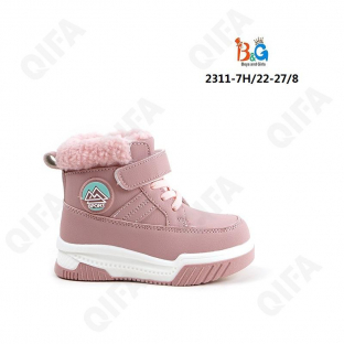 RC51_W2311-7H Роз 22-1,23-1,24-2,25-2,26-1,27-1 Boys and Girls Ботинки Повсед Дерби Иск.мат, Нат.шерсть, ТПР (TPR-Термопластичная резина) Зима жен