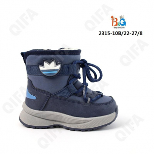 RC51_2315-10B Син 22-1,23-1,24-2,25-2,26-1,27-1 Boys and Girls П/сапоги Повсед Дутики Иск.мат, Нат.шерсть, ТПР (TPR-Термопластичная резина) Зима Муж