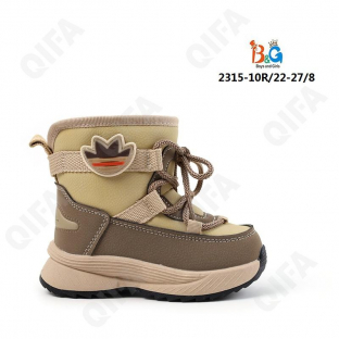 RC51_2315-10R Светло-коричневый 22-1,23-1,24-2,25-2,26-1,27-1 Boys and Girls П/сапоги Повсед Дутики Иск.мат, Нат.шерсть, ТПР (TPR-Термопластичная рези